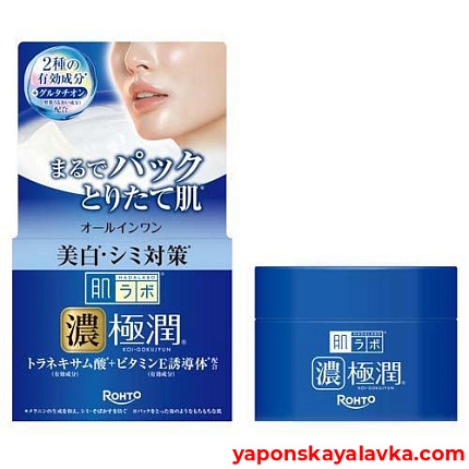 картинка Отбеливающий увлажняющий гель Rohto Hada Labo Shirojyun Medicated Whitening Gel 100 г