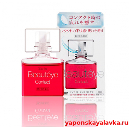 картинка Увлажняющие капли для глаз при ношении линз Sante Beauteye Contact