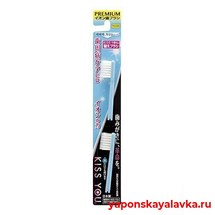 картинка Насадки на ионную зубную щетку, 2 шт. KISS YOU