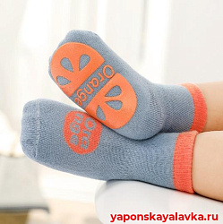 Носочки детские с нескользящей подошвой Апельсин S 9-12 см