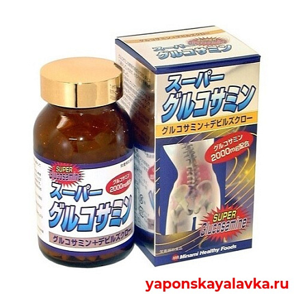 картинка Супер Глюкозамин 2000 на 30 дней Minami Healthy Foods