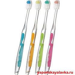 Зубная щетка с компактной головкой и плоским срезом Medfit Ebisu, средняя жесткость