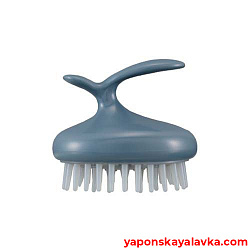 Массажная силиконовая щетка для мытья волос и кожи головы c маслом ши VESS