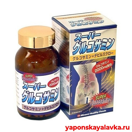 картинка Супер Глюкозамин 2000 на 30 дней Minami Healthy Foods