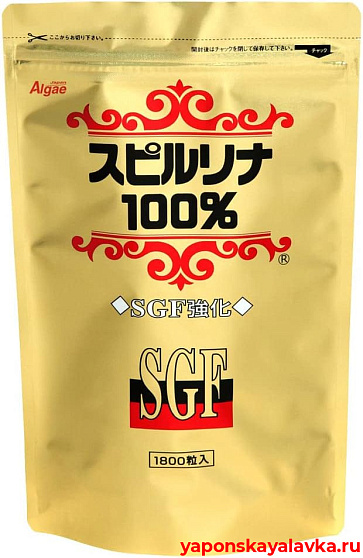 картинка Спирулина SGF ALGAE  1800 штук на 45 дней