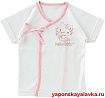 Распашонка 50см-60см с ворсом Hello Kitty белая