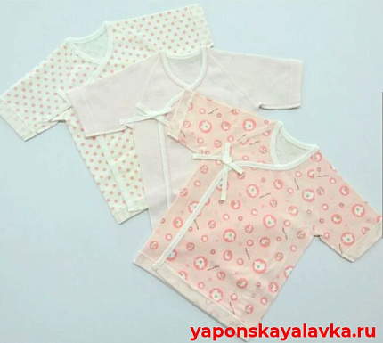 картинка Распашонки набор 3 шт розовый 50 см
